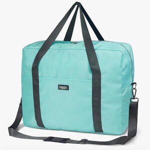 NWOT Personal Item Bag 18x14x8 Underseat Travel Duffel Bag Carry on, Aqua